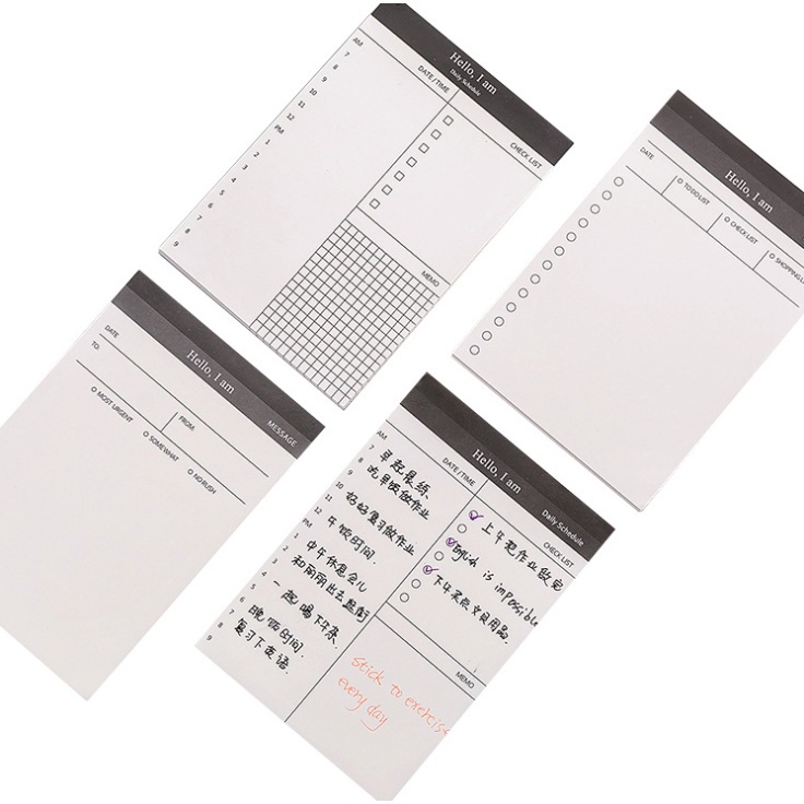 

J2 - Daily Planner Sticker Sticky Notes Memo Pad Schedule Checlist