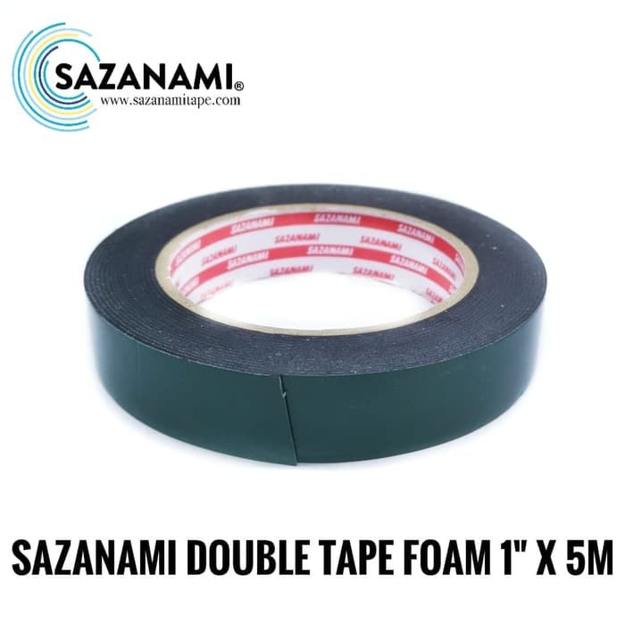 DOUBLE TAPE FOAM HITAM 1 X 5M SAZANAMI DOUBLE TAPE BUSA DOUBLE TAPE FOAM HITAM 1 X 5M SAZANAMI DOUBLE TAPE BUSA