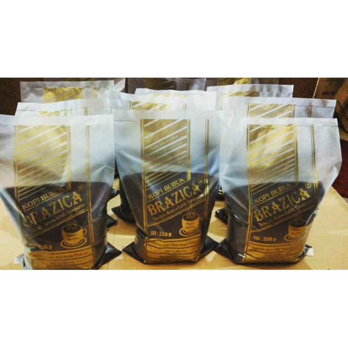 

Kopi Bubuk Robusta Lampung 1 Kg "Brazica" Gold Quality Best Seller
