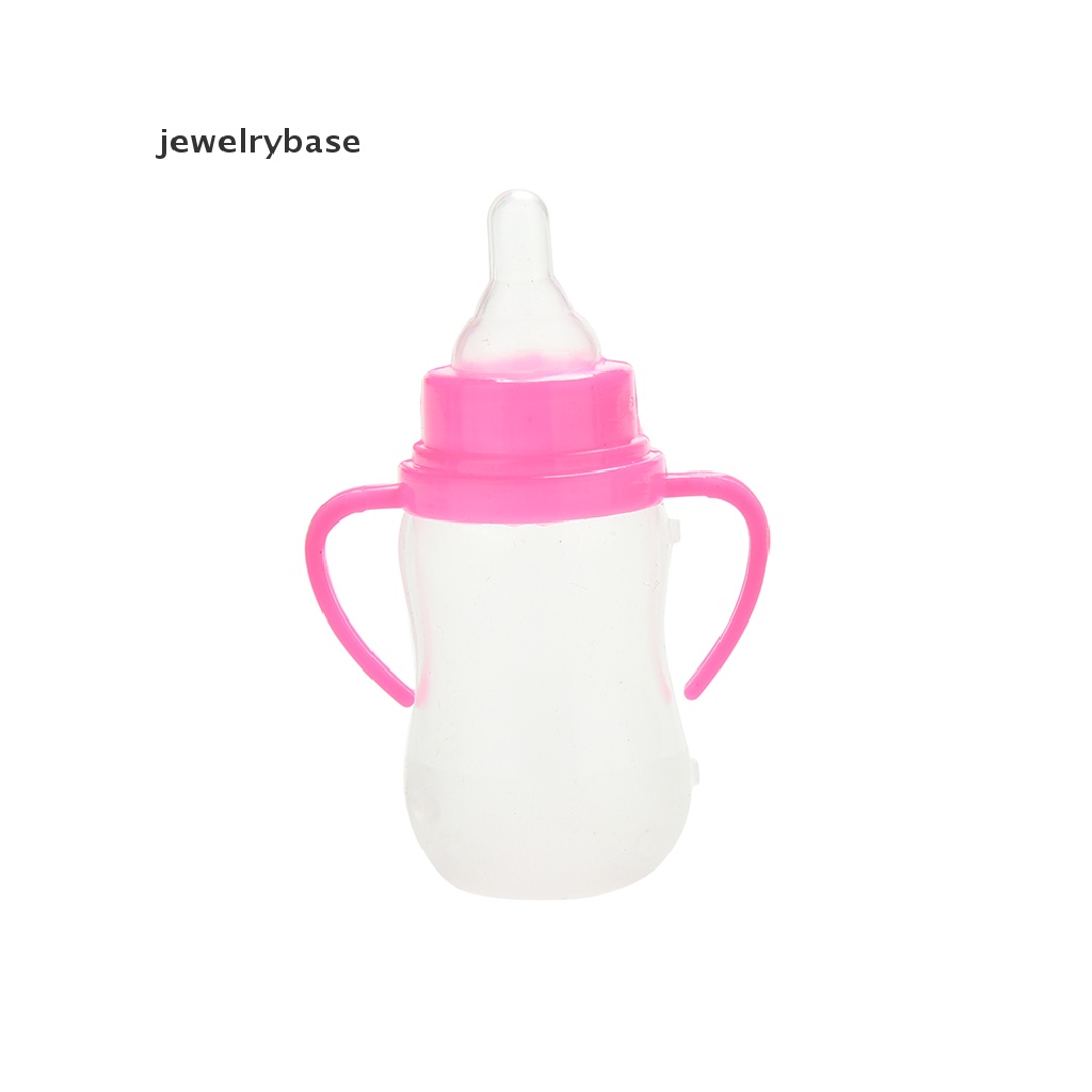 (Base) 1pc Botol Susu Warna Putih Mawar Untuk Boneka Barbie Kelly