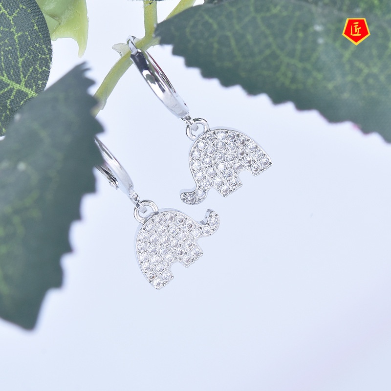 [Ready Stock]S925 Silver Diamond Cute Elegant Earrings Simple Elegant