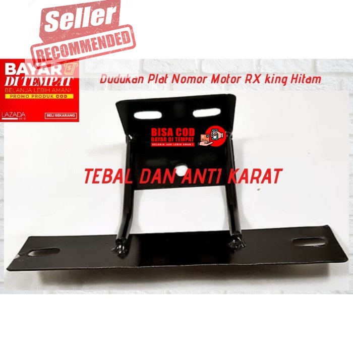 COD  Dudukan Plat Nomor Motor RX king Hitam