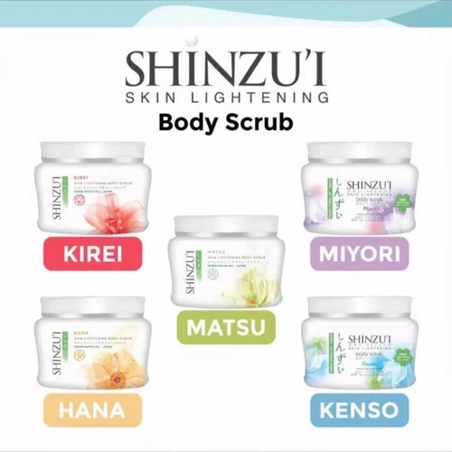 ★ BB ★  Shinzu'i Skin Lightening Body Scrub -110gr - 200gr - Lulur - Shinzui