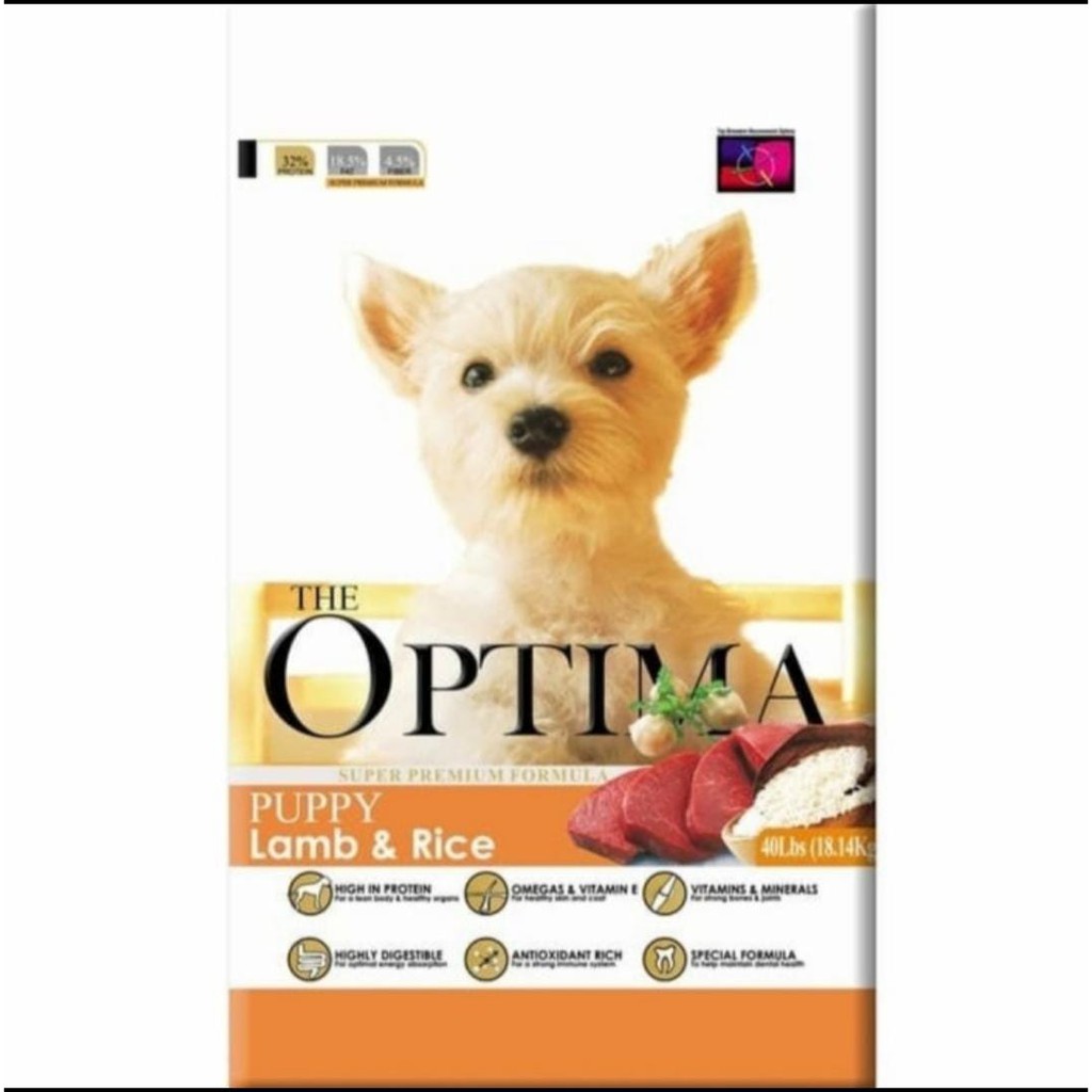 Optima Puppy Lamb and Rice Dog Food 18 kg