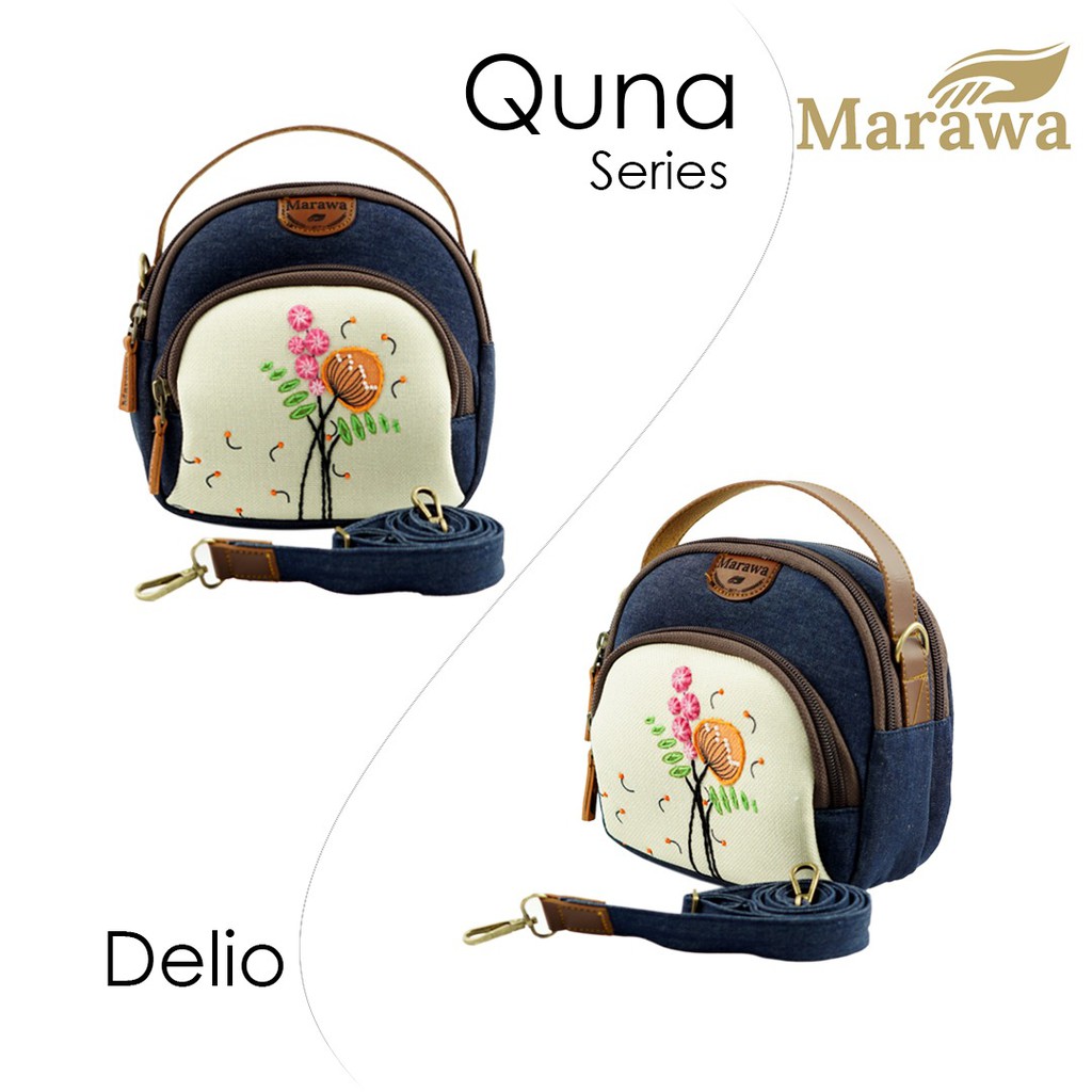  Tas  Selempang Quna Delio By Marawa  Fashion Wanita Bahan 