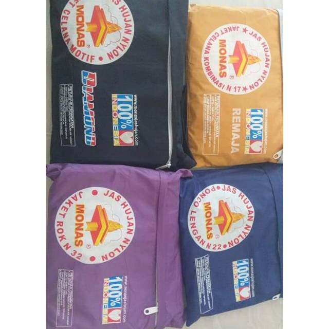 Jas Hujan Nylon Monas