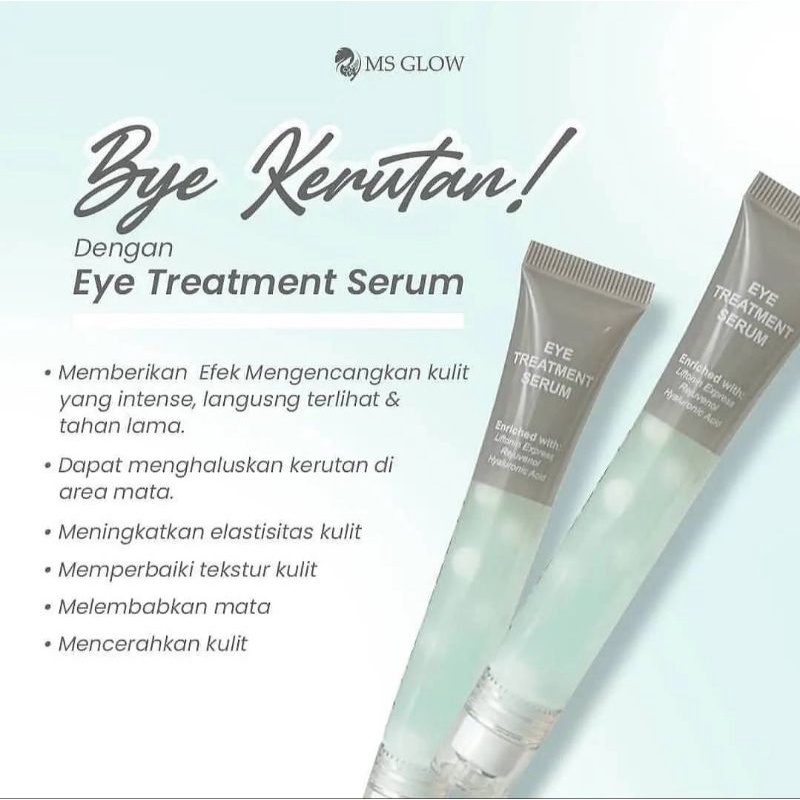 EYE TREATMENT SERUM / EYE SERUM MS GLOW / KRIM MATA MS GLOW