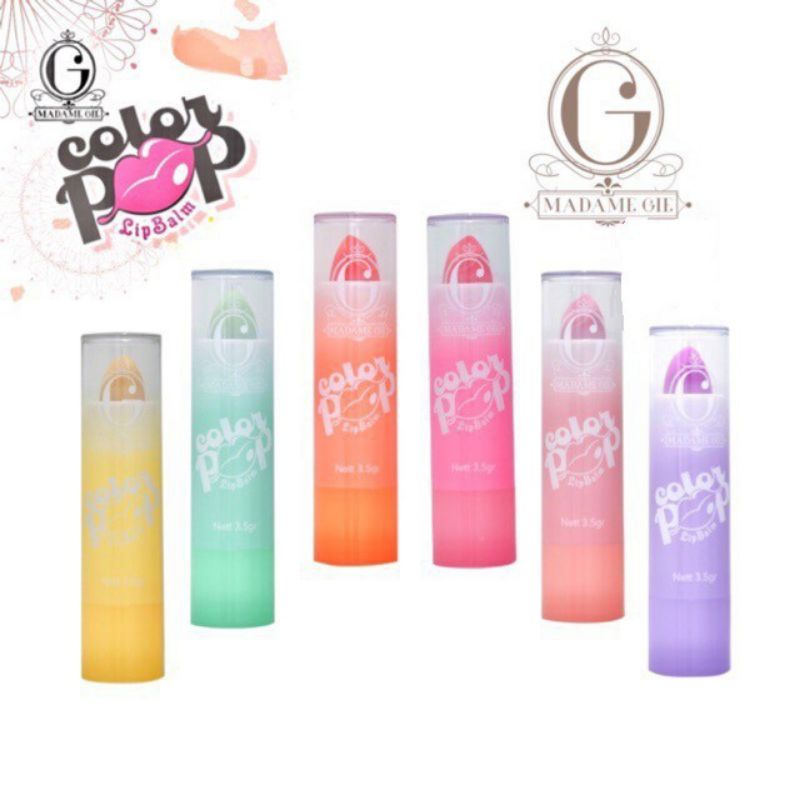 Lipbalm Madame Gie Fruity Lipbalm Madame Gie Color Pop