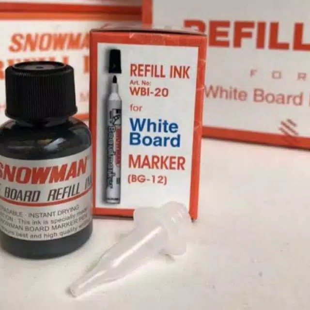 

SNOWMAN REFILL Ink White board / Isi ulang spidol
