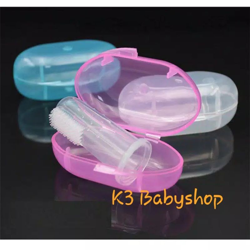 Sikat gigi Bayi Silicone Baby Finger ToothBrush sikat gigi jari sikat lidah tongue brush