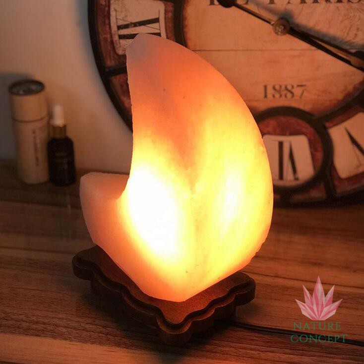 Himalayan Salt Lamp Lampu Kristal Garam Himalaya MOON Shape