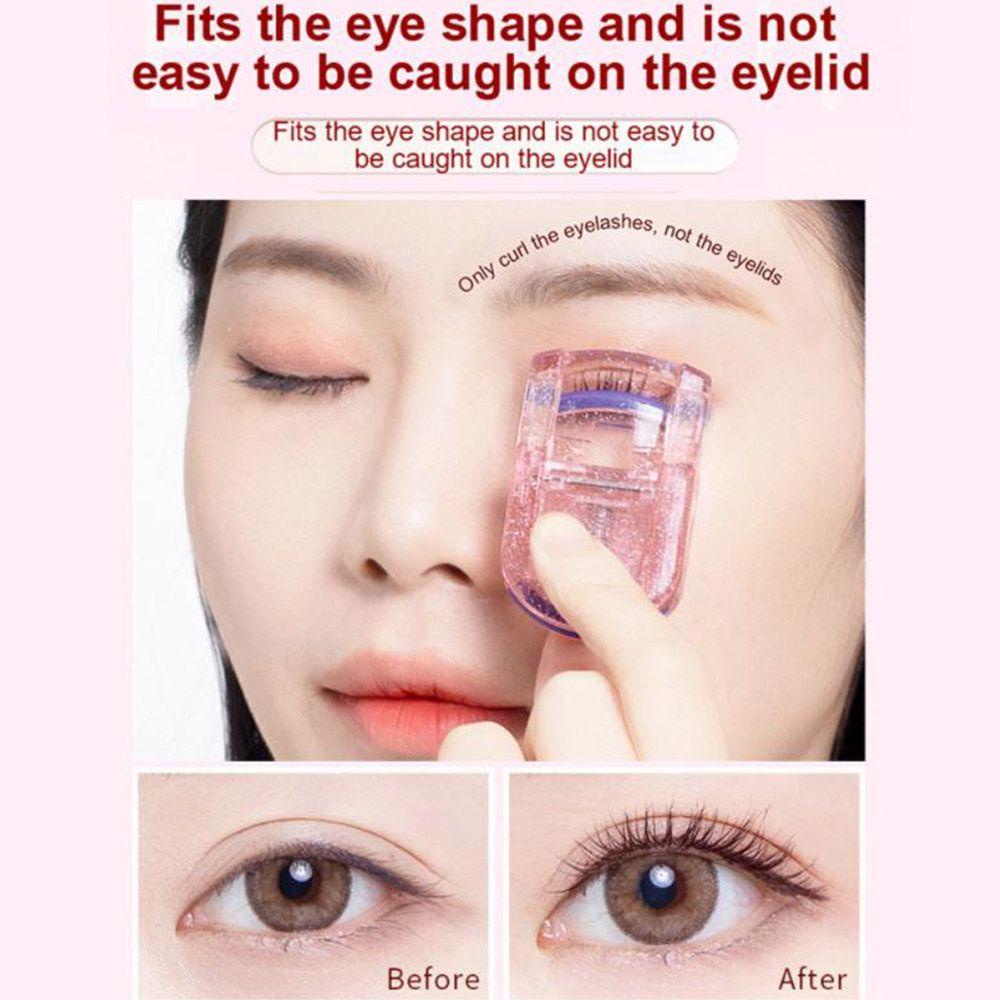 Penjepit Bulu Mata Glitter Agustina Profesional Alami Aksesoris Kosmetik Alat Makeup Halus Flash Wide-angle Mini Eyelash Clip