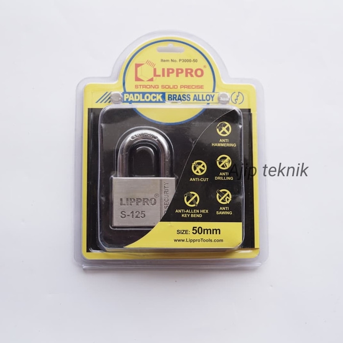 LIPPRO S-125 Gembok Pendek 50 MM Anti maling 50MM