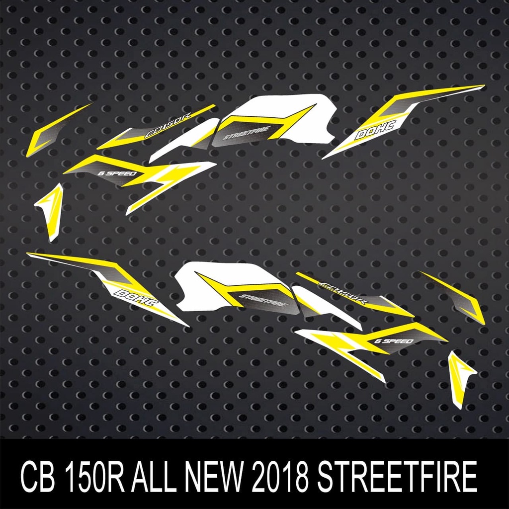 STIKER STRIPING VARIASI CB150R ALL NEW 2018-2020 GRAFIS STREETFIRE