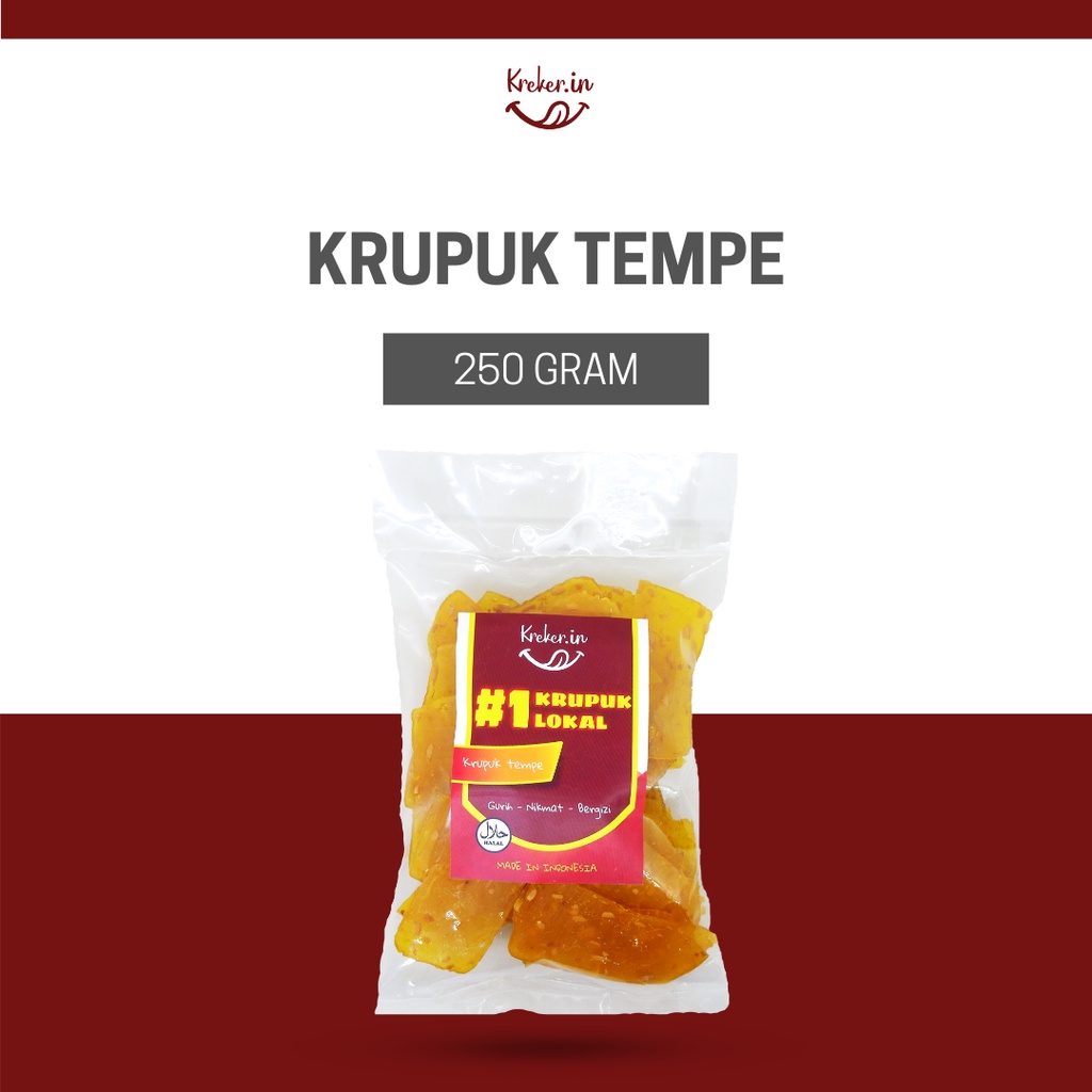 

KRUPUK TEMPE KREKER IN 250 GRAM