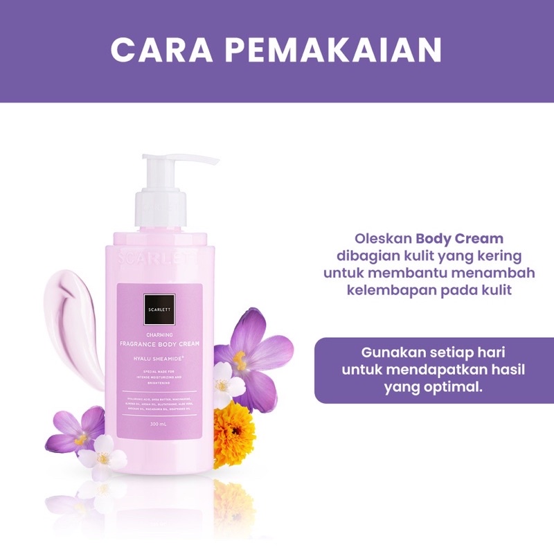 SCARLETT Whitening Body Cream Charming 300 ML