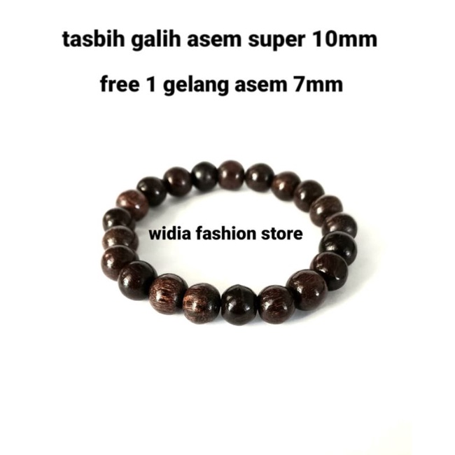 Gelang galih asem hitam 10mm gelang galih asem super gelang kayu galih asem asli gelang galih asem o