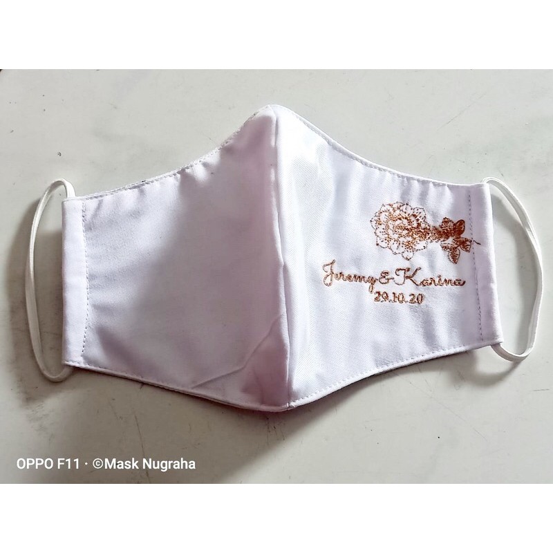 Masker Souvenir Pernikahan (custome)