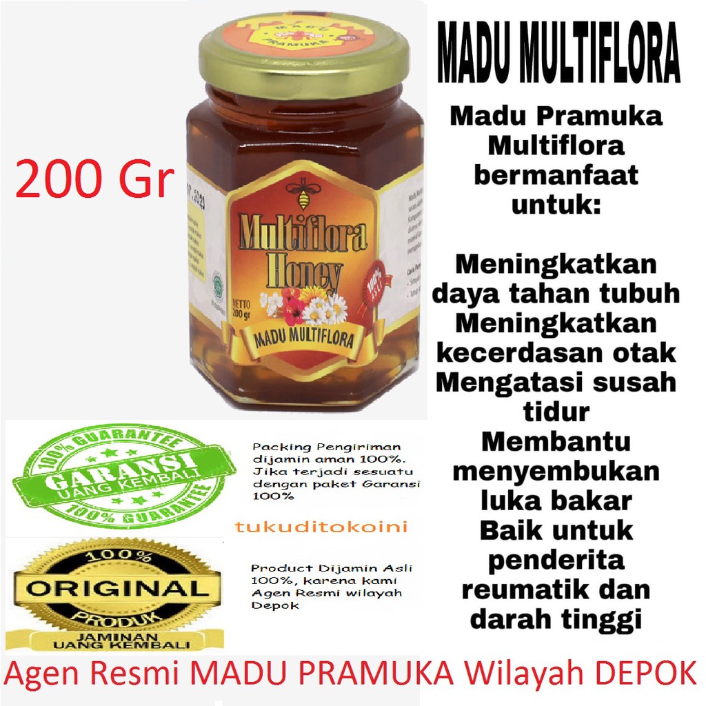 

Madu Pramuka MADU MULTIFLORA 200 GR