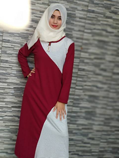 Gamis Kaos Babyterry - Gamis Modern