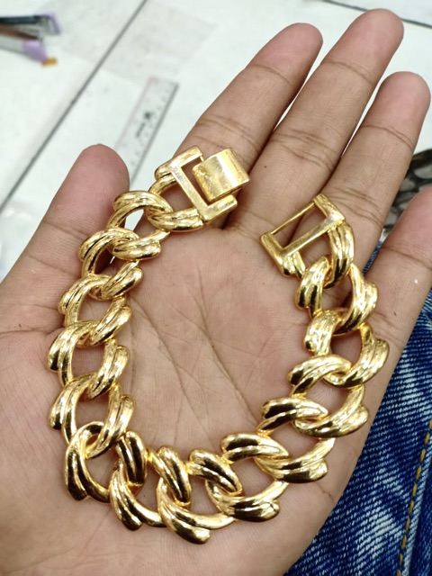 Gelang tangan wanita gelang rante gelang lapis emas replika emas