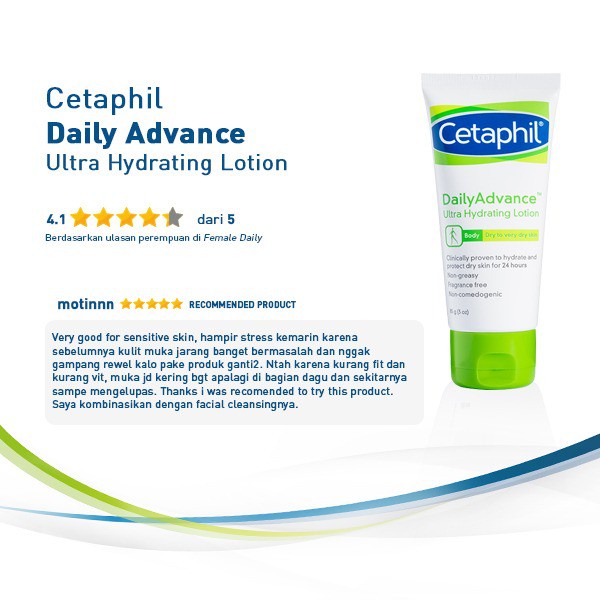 Cetaphil Daily Advance Ultra Hydrating Lotion 85 gr 85gr 85g 85 g