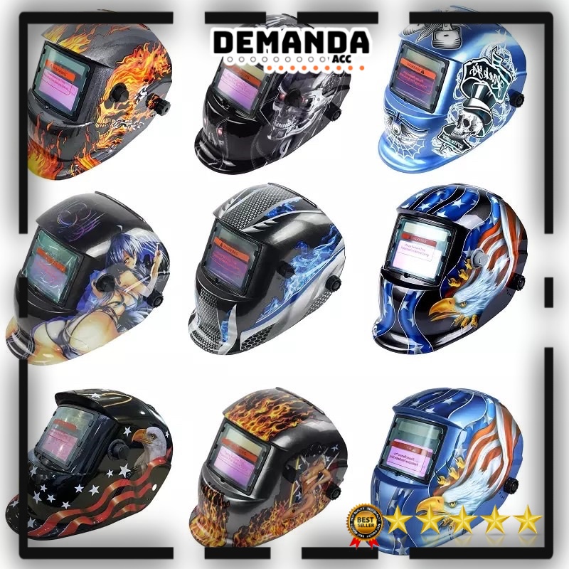 Helm Las Otomatis Auto Darkening Welding Helmet / Topeng Las / Hem Las Kacamata Las