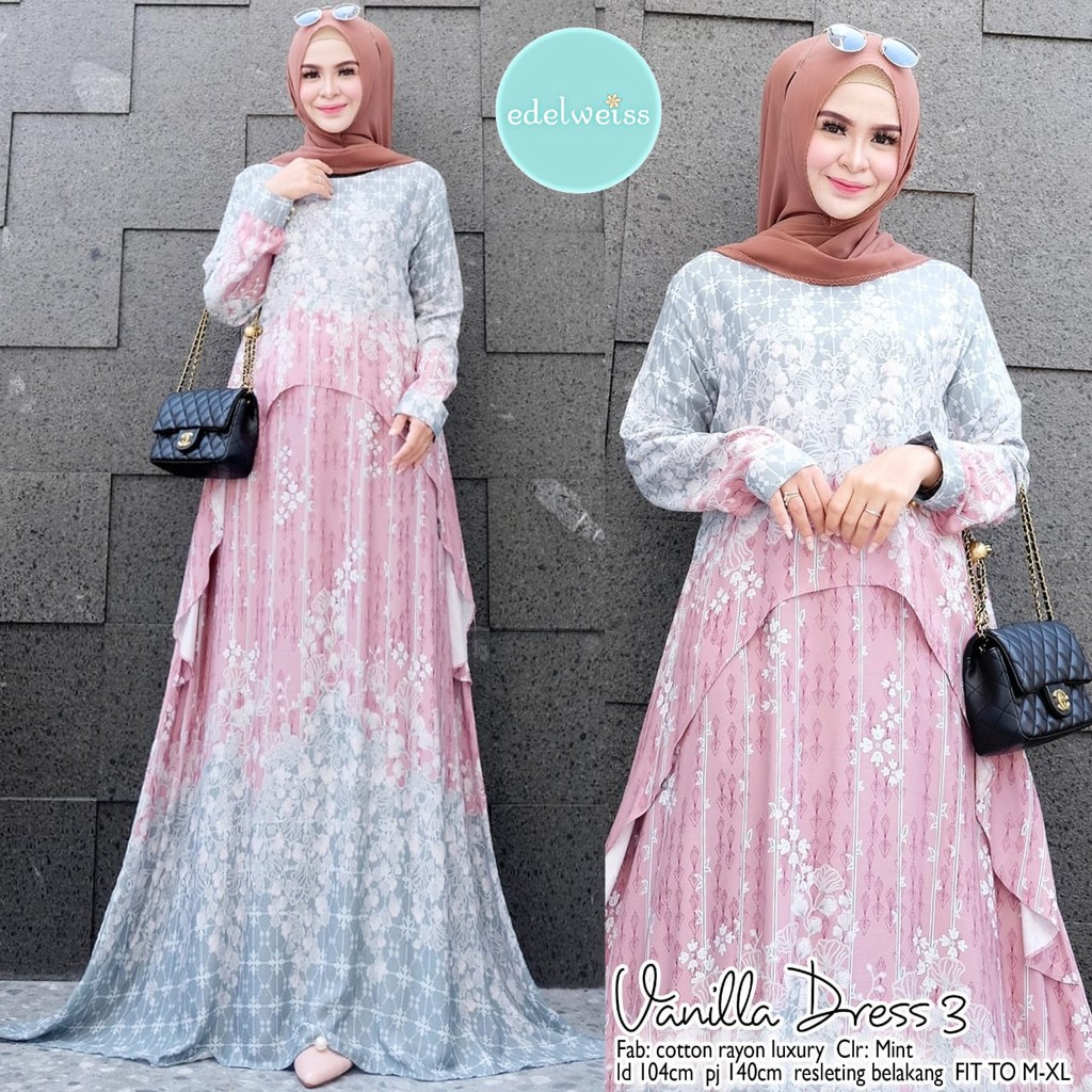 0406 VANILLA DRESS#3 BY EDELWEIS MURAH GRATIS ONGKIR
