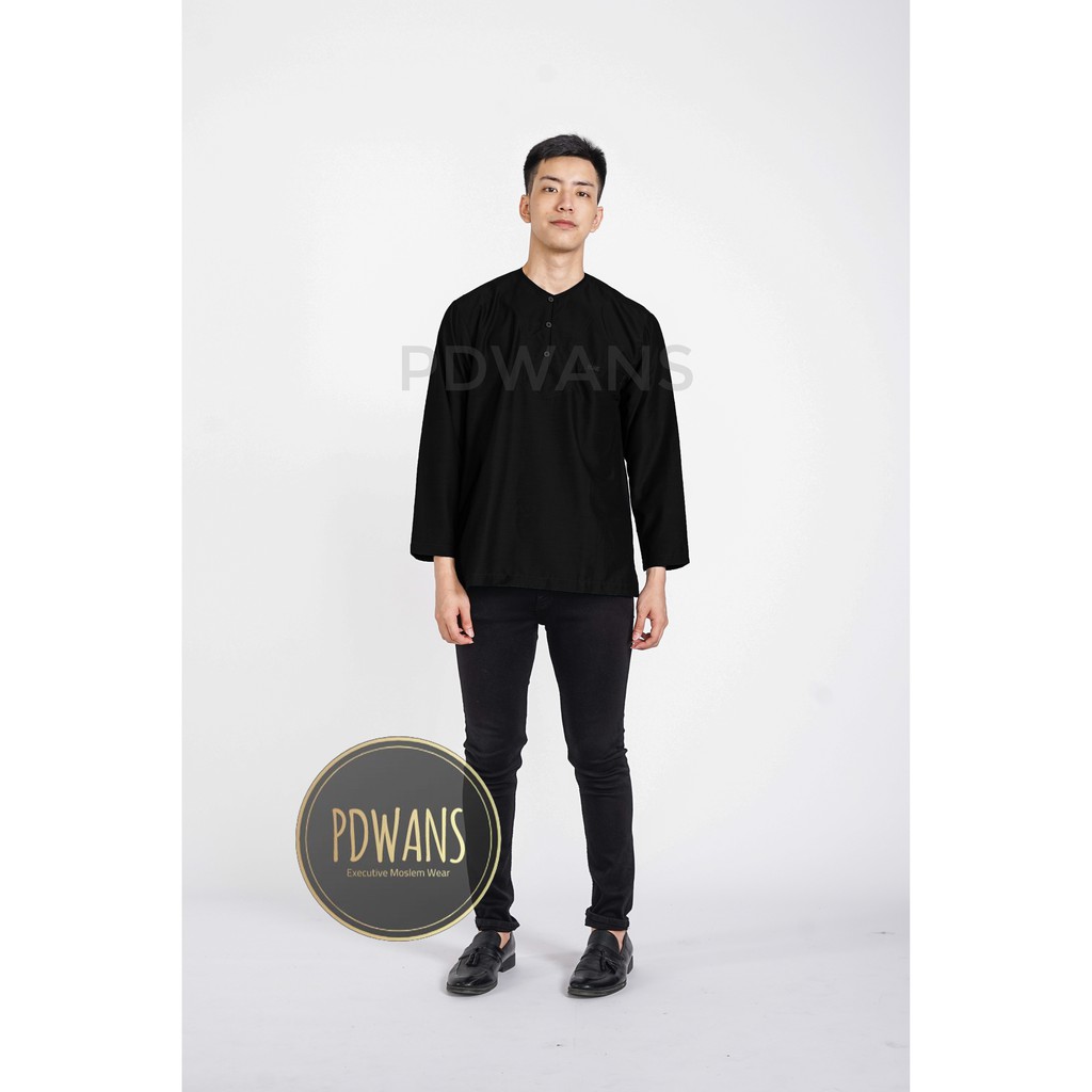 BAJU KOKO POLOS KATUN RAYON Koko Baju Koko Lengan Panjang PUTIH