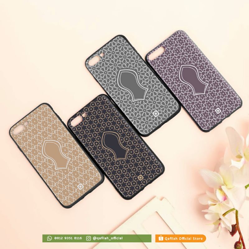 Custom Case Terompah Anticrack/Hardcase/Tempared Glass/Blackmatte/TPU - Pattern Series