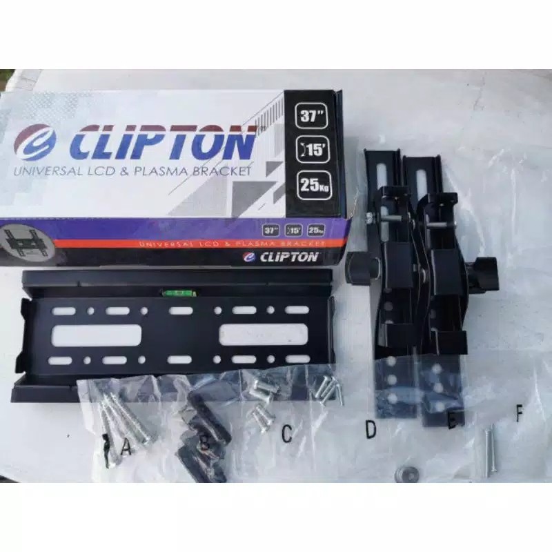 Clipton 14&quot; - 32&quot; Bracket TV Led Lcd 14 - 32 inch Ada Water Pass FLEXIBLE ori