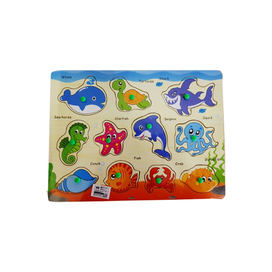 (BISA COD) Mainan Edukasi anak Puzzle Kayu Animal/ Mainan Bongkar Pasang 22-8 JIGSAW PUZZLE KAYU KNOB MAINAN KAYU EDUKASI EDUKATIF ANAK BAYI BALITA-4