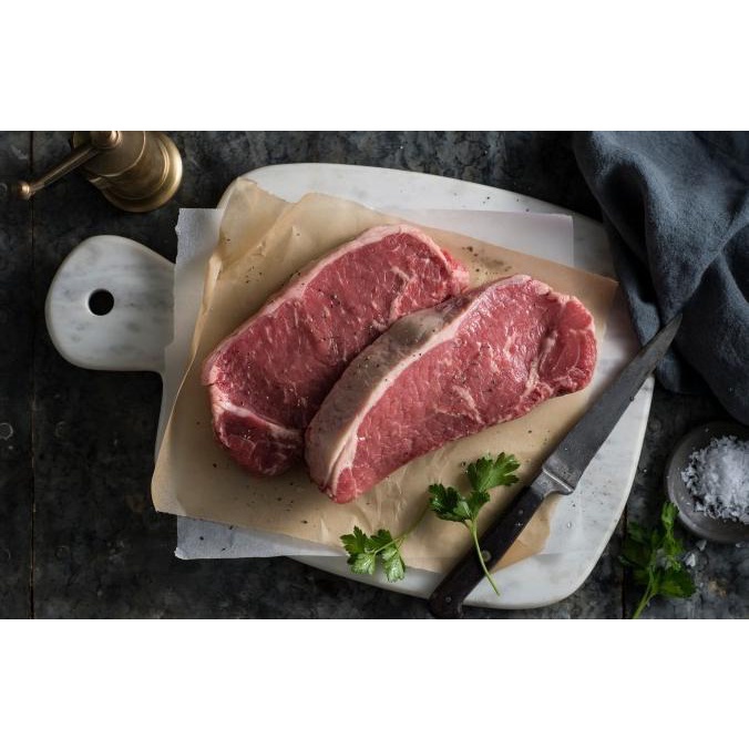 

Daging Sapi Aus Sirloin Striploin Steak Grade A Import 1Kg - 5Pcs Store_Gemoy