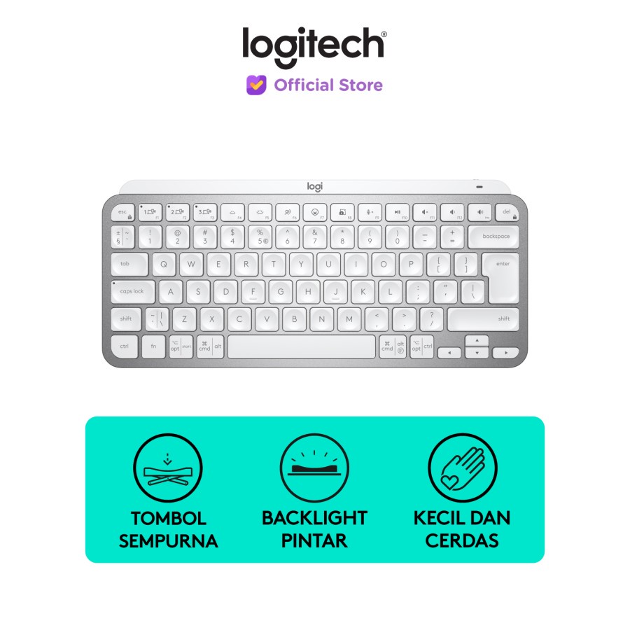 Logitech MX Keys Mini Keyboard Wireless Bluetooth Backlit