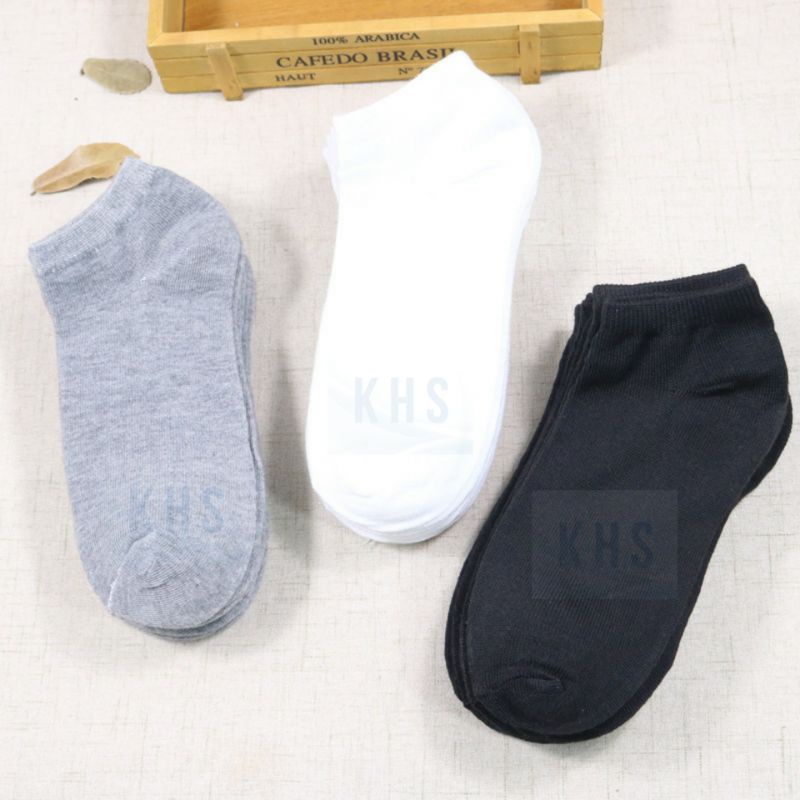 Kaos Kaki Polos Semata Kaki Ankle Cute Socks Short Sepatu Beruang Motif Bear Pendek Daisy Pastel KHS-6