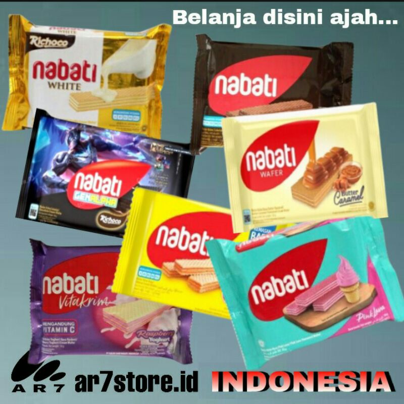 

NABATI wafer aneka rasa 1 pack isi 10 pcs