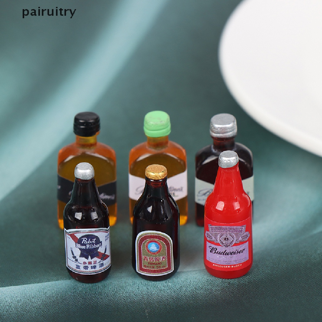 Prt 5Pcs Miniatur Botol Minuman Aksesoris Rumah Boneka 1 / 12