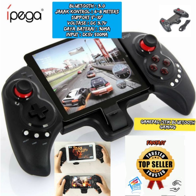 Ipega Stik Android - Gamepad Bluetooth PG-9023Game Controller for Smartphone