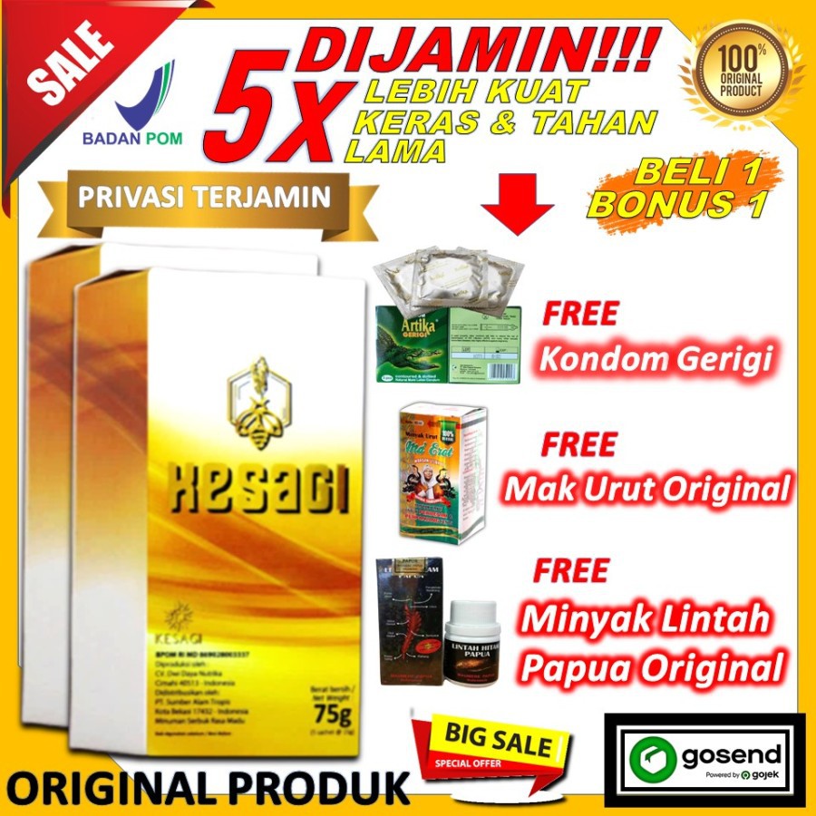 Kesagi Madu Obat Kuat Pria Dewasa Lulus BPOM