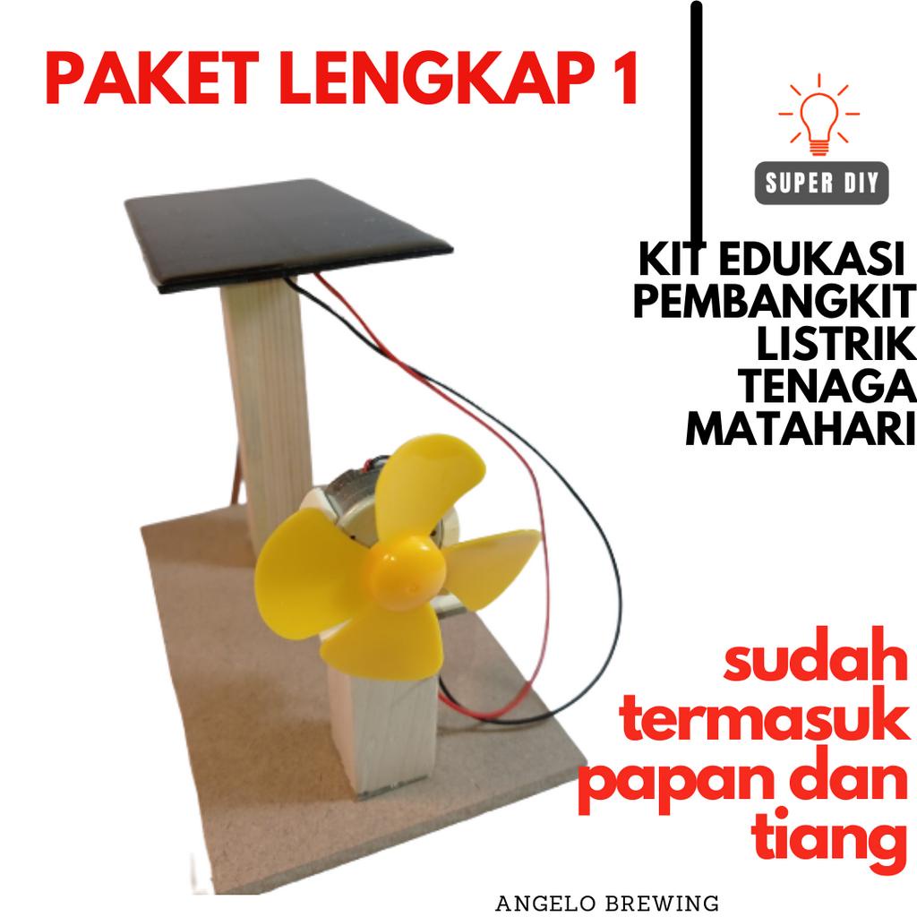 BAHAN EDUKASI PEMBANGKIT LISTRIK TENAGA MATAHARI solar cell solar panel  mini untuk edukasi dan prakarya diy