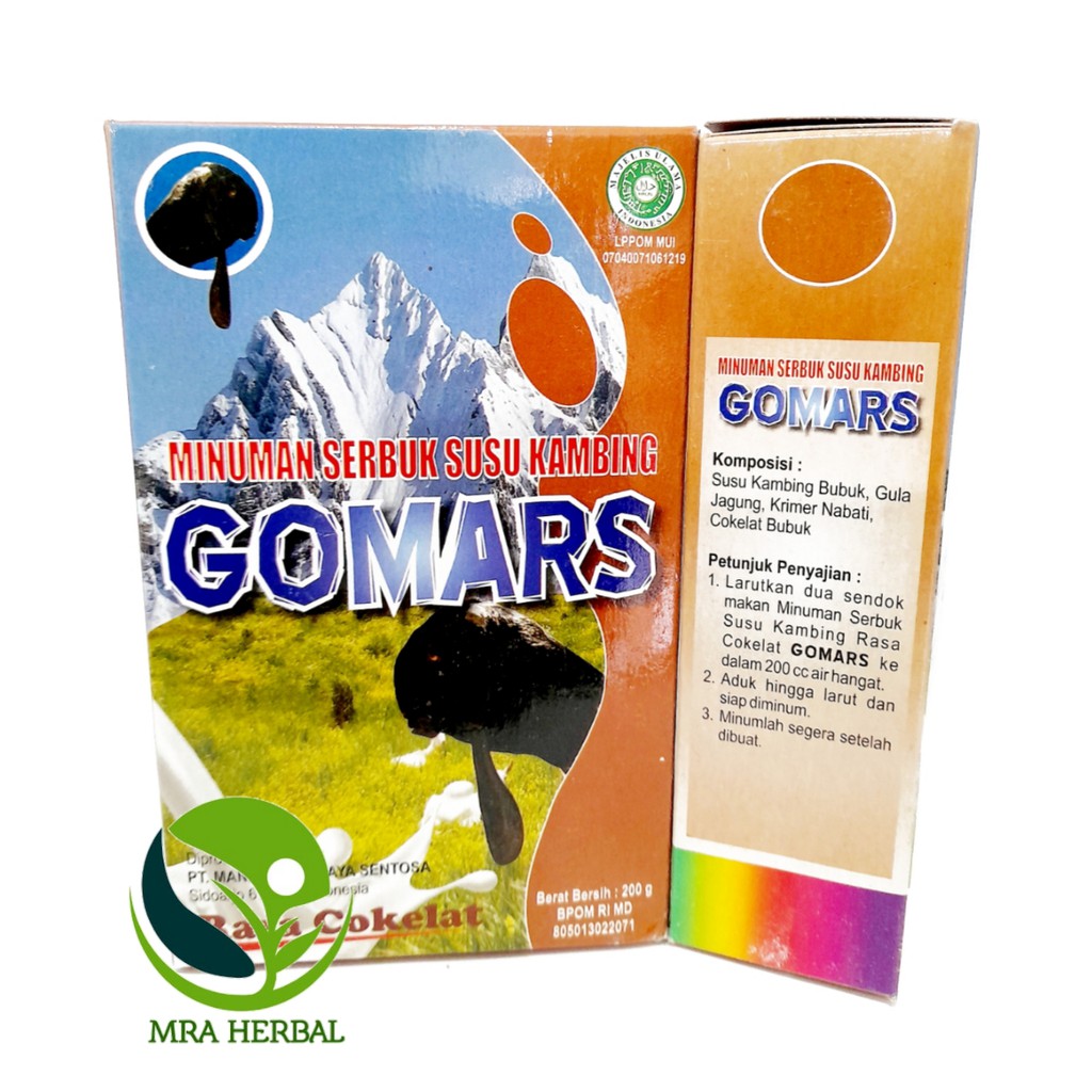 

MH Gomars Cokelat Susu Kambing Etawa Bubuk 200 gr