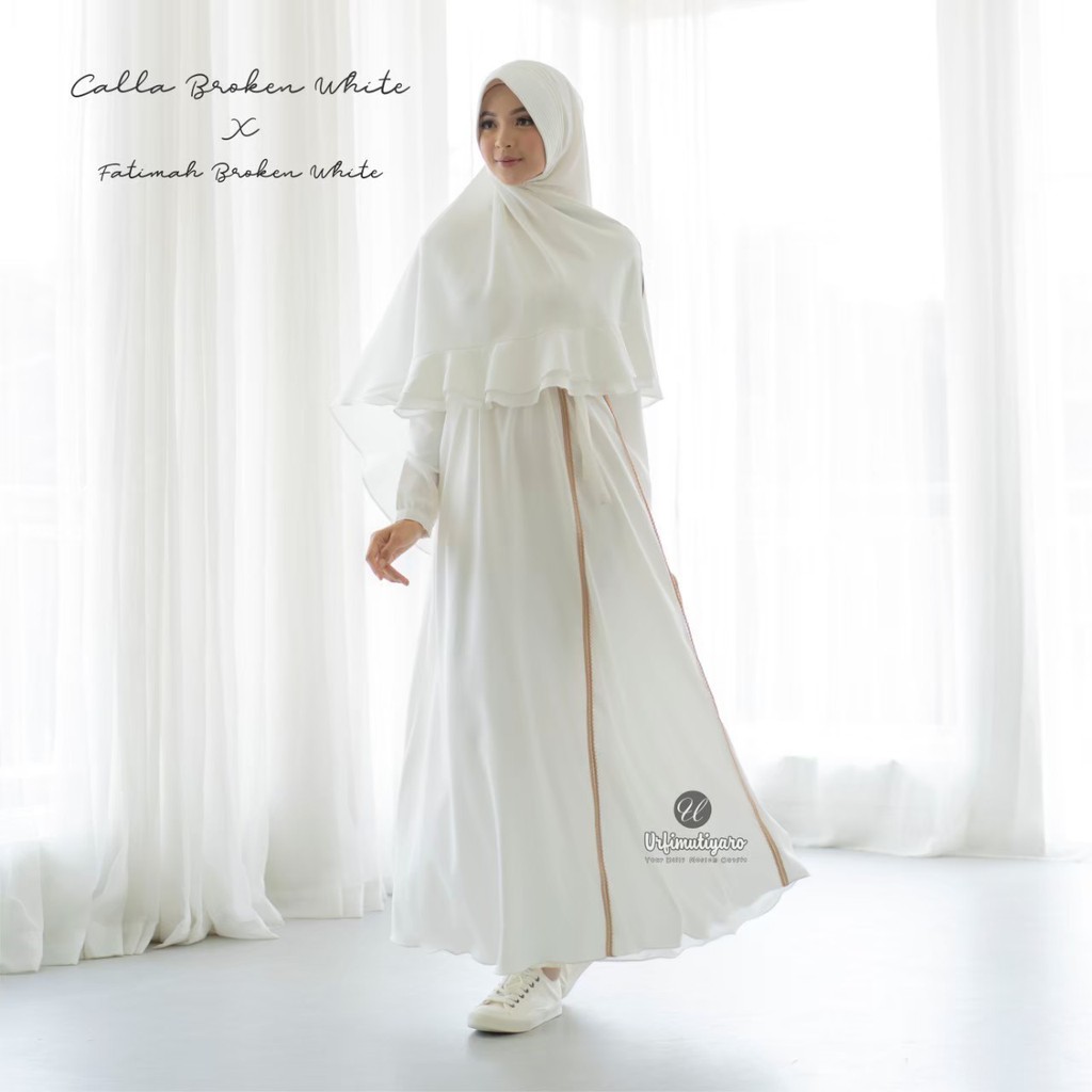 Gamis Dewasa Urfimutiyaro - Calla - Broken White