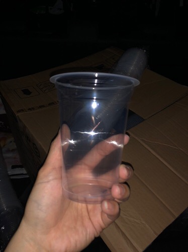 Per Pack Cup Gelas Plastik Pp 16 Oz Tebal 7 Gram Tanpa Tutup