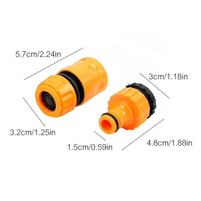 3pcs / set Adapter Konektor Selang Air 1 / 2 &quot;Untuk Irigasi Taman