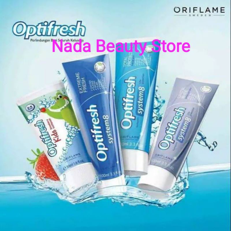 Optifresh System8 Total Protection/ Extreme Fresh / Crystal White/ Kids Strawberry