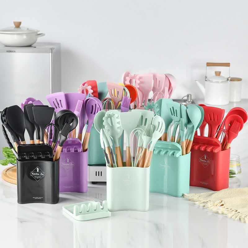 Full Spatula Set 11 + Tatak Spatula dan Tempat Penyimpanan