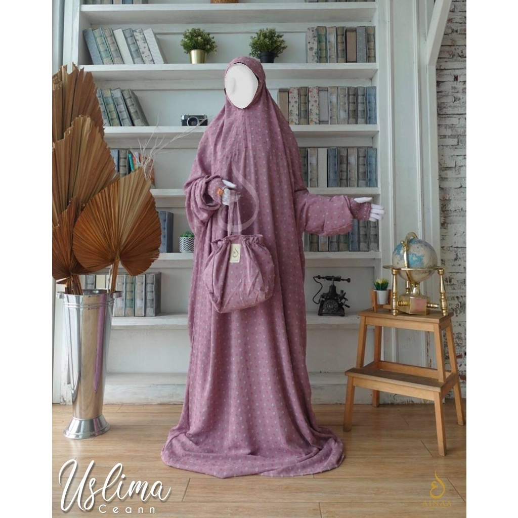AINAA USLIMA MUKENA - GAMIS SYARI POLOS