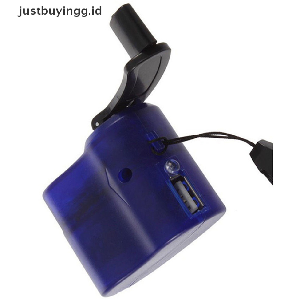 (Justbuyingg.Id) Charger Dinamo Manual Usb Untuk Hp / Mp4 / Pda Pop Id