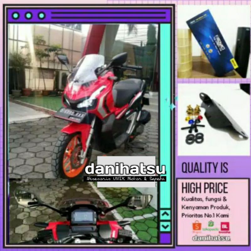 Breket Spion R25 Honda ADV 150 - Spion ADV 150 - Dudukan Spion R25 Tomok Rizoma Honda ADV 150