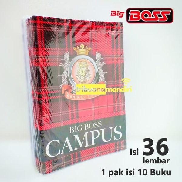 

isi 10pcs BUKU TULIS BIG BOSS CAMPUS 36 LEMBAR